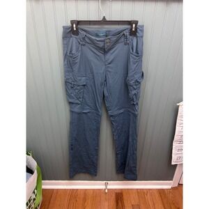 Prana Convertible Cargo Pants Women's Size 4 Zip Off Legs Hiking Outdoor Blue